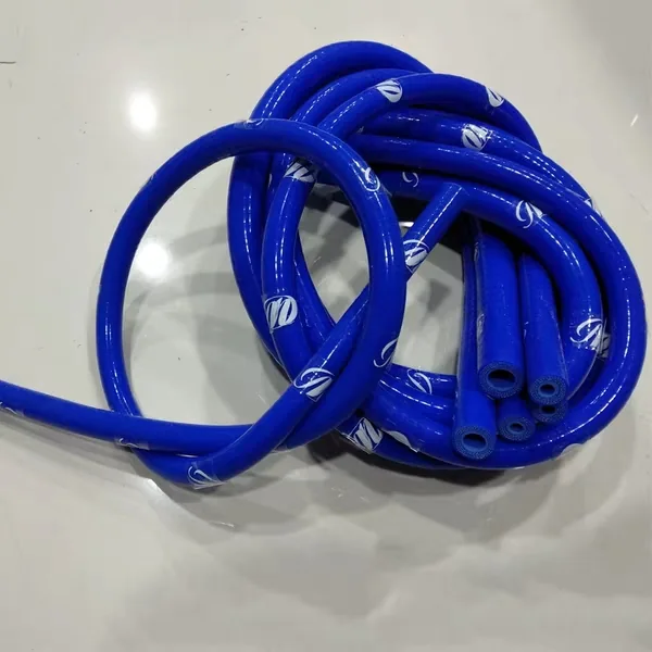 Blue custom inflatable seal ring and valve configuration - view 4 Blue custom inflatable seal ring and valve configuration, view 4