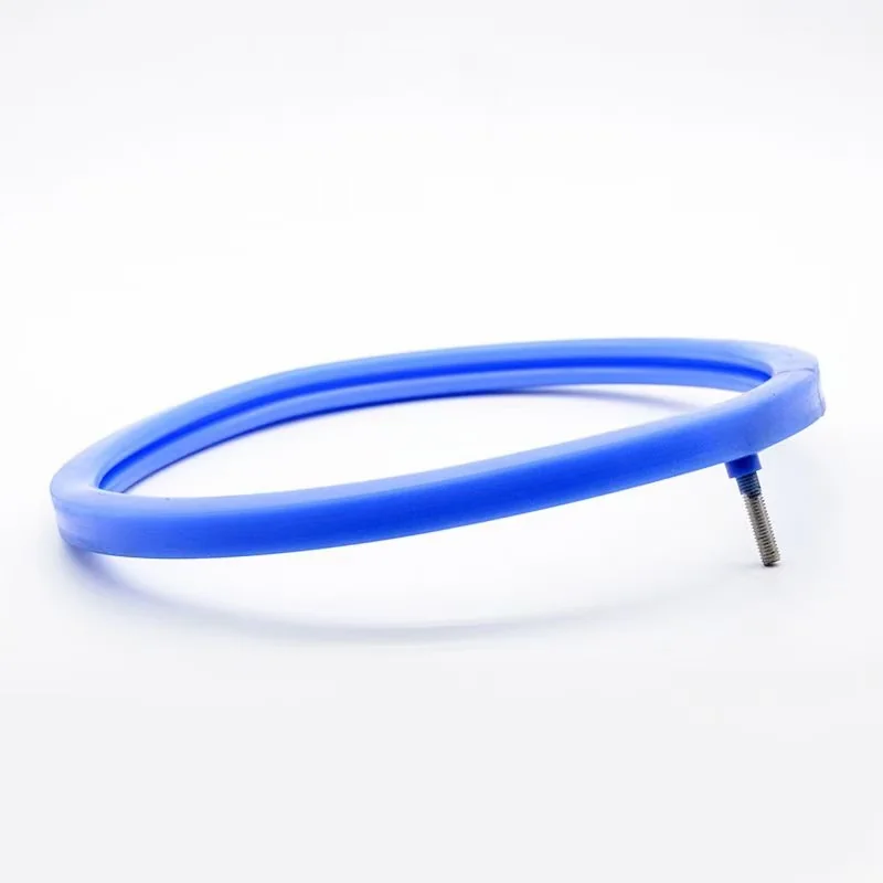 Blue custom inflatable seal ring and valve configuration - view 10 Blue custom inflatable seal ring and valve configuration, view 10