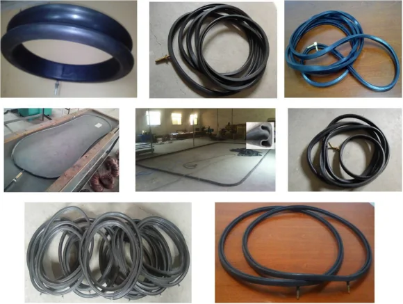 Custom inflatable seal profile and inflation valve detail - view 9 Custom inflatable seal profile and inflation valve detail, view 9