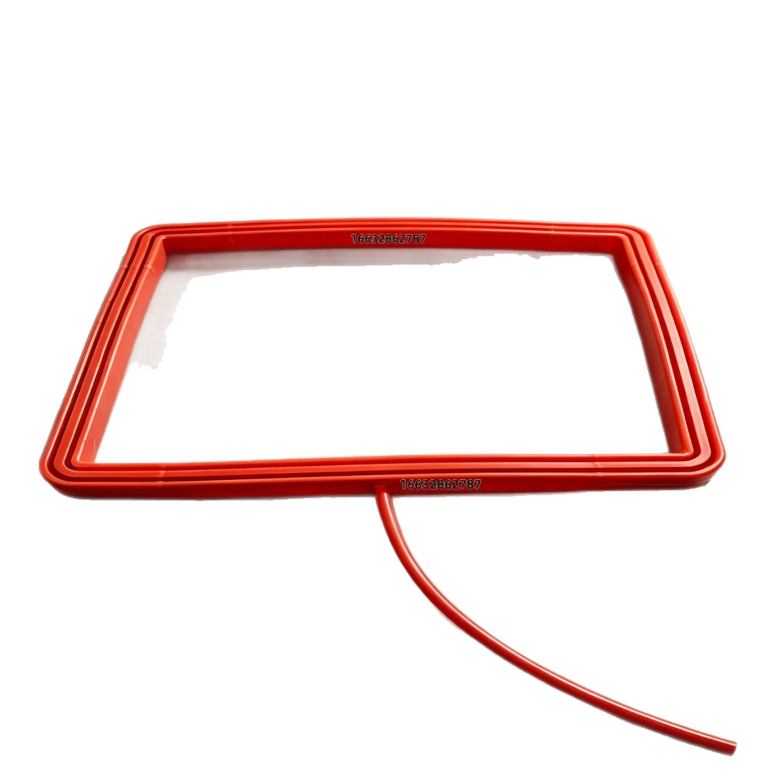 Red custom inflatable seal ring and valve configuration - view 15 Red custom inflatable seal ring and valve configuration, view 15