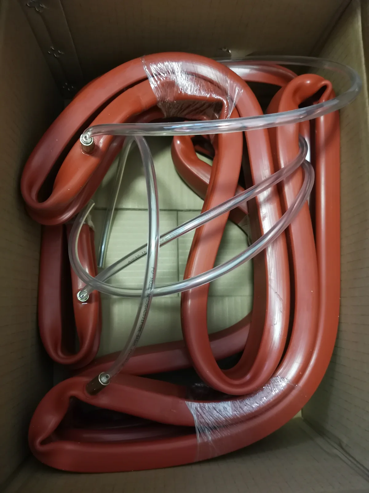 Red custom inflatable seal ring and valve configuration - view 17 Red custom inflatable seal ring and valve configuration, view 17