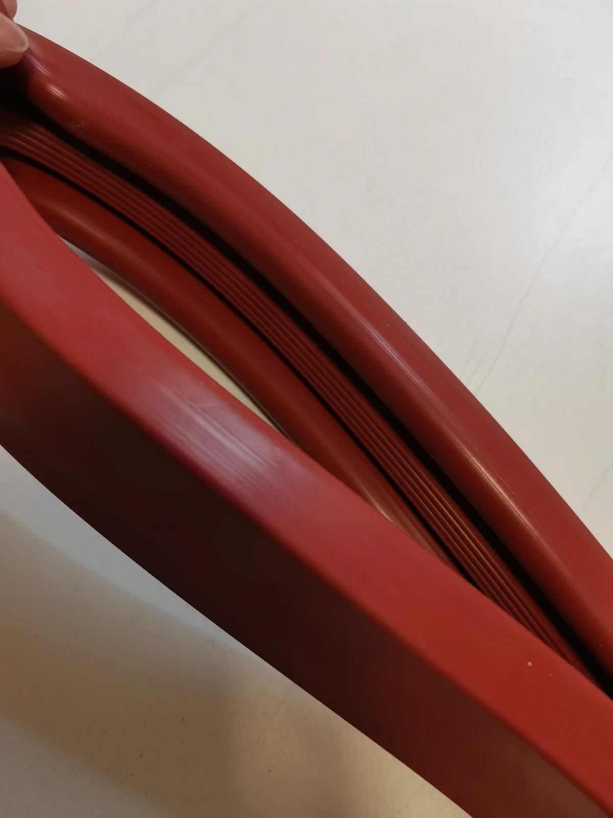 Red custom inflatable seal ring and valve configuration - view 20 Red custom inflatable seal ring and valve configuration, view 20