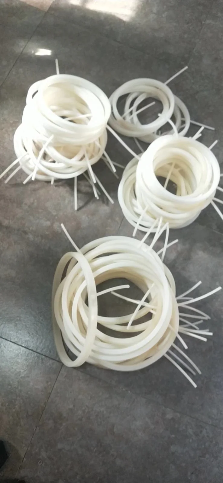 White custom inflatable seal ring and valve configuration - view 9 White custom inflatable seal ring and valve configuration, view 9
