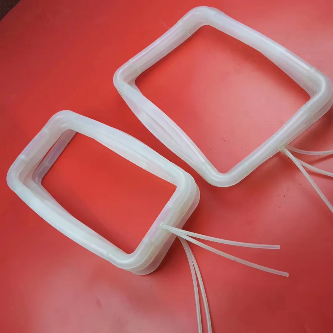 White custom inflatable seal ring and valve configuration, view 10