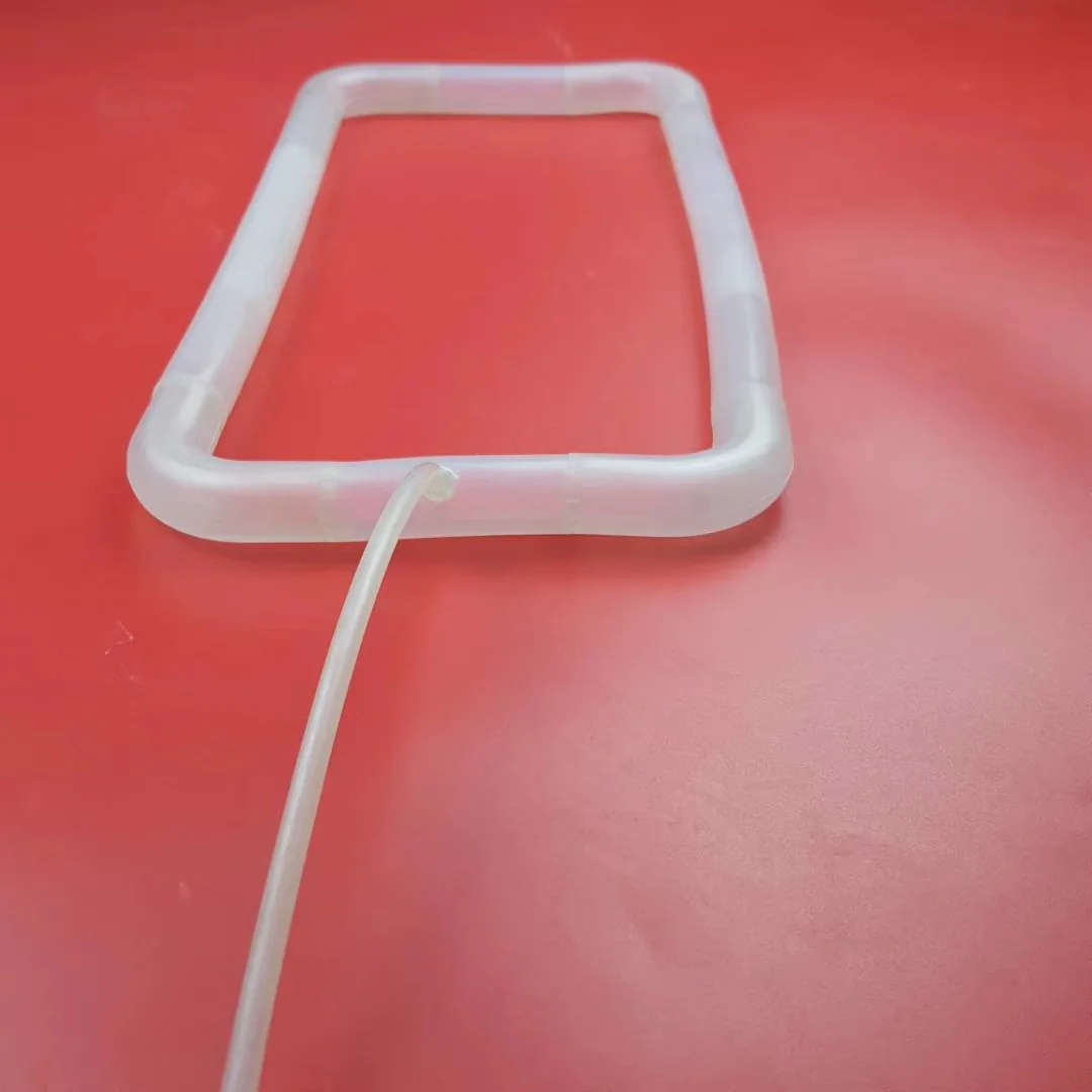 White custom inflatable seal ring and valve configuration - view 12 White custom inflatable seal ring and valve configuration, view 12