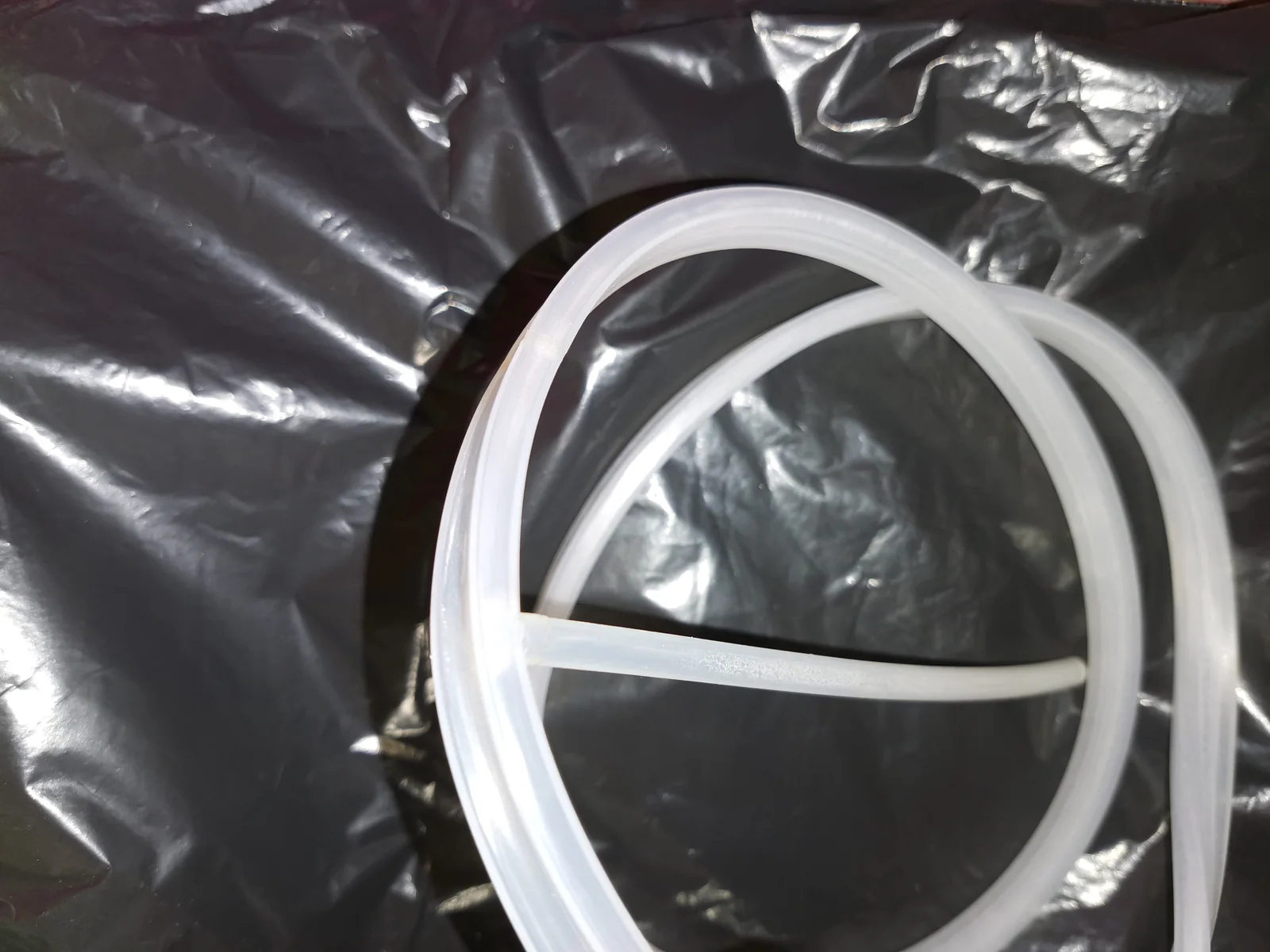 White custom inflatable seal ring and valve configuration, view 13