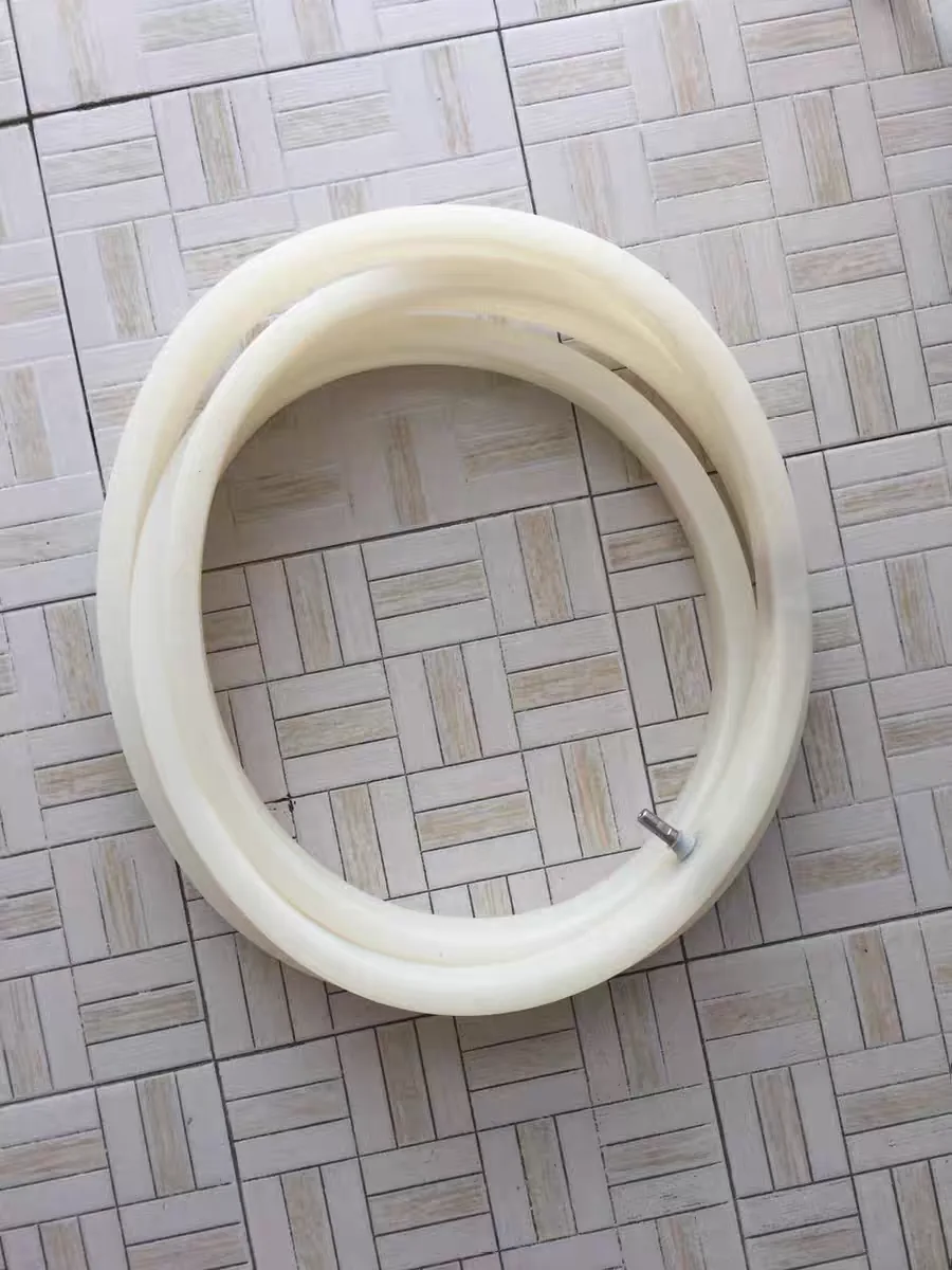 White custom inflatable seal ring and valve configuration - view 15 White custom inflatable seal ring and valve configuration, view 15