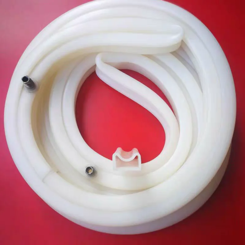 White custom inflatable seal ring and valve configuration, view 17