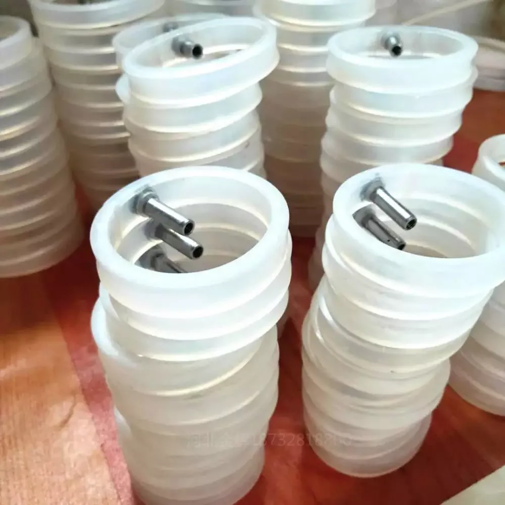 White custom inflatable seal ring and valve configuration - view 19 White custom inflatable seal ring and valve configuration, view 19