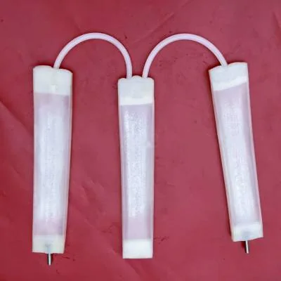 White custom inflatable seal ring and valve configuration - view 21 White custom inflatable seal ring and valve configuration, view 21